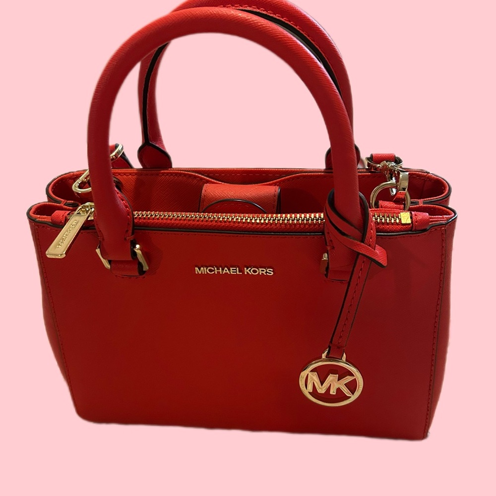 Michael Kors Cherry Red Satchel
